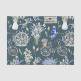 Papel De Seda Vintage Green Watercolor Floral