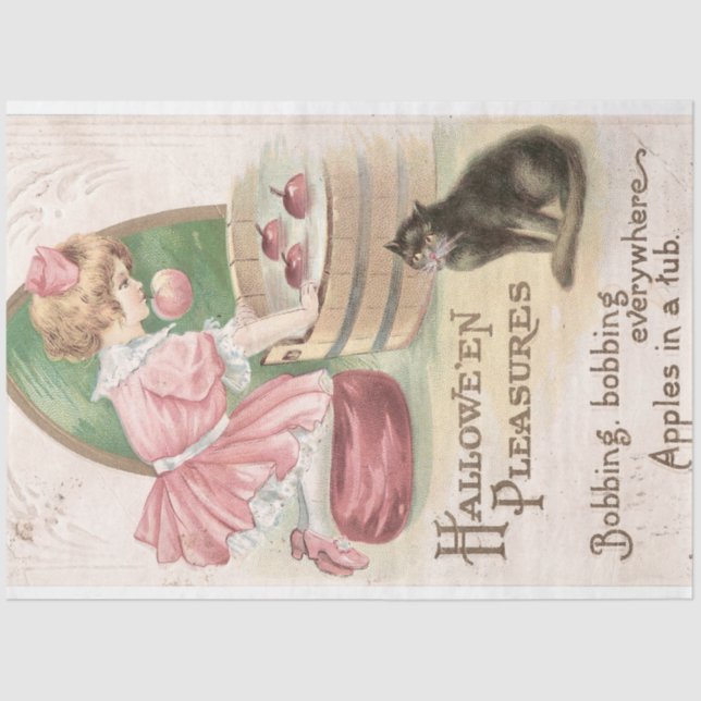 Papel De Seda Vintage Hallowe'en Pleasures (Frente )