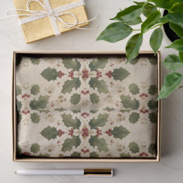 Papel De Seda Vintage Holly Damask Pattern 