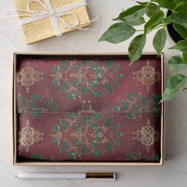 Papel De Seda Vintage Holly Damask Pattern 