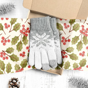 Papel De Seda Vintage Holly Watercolor