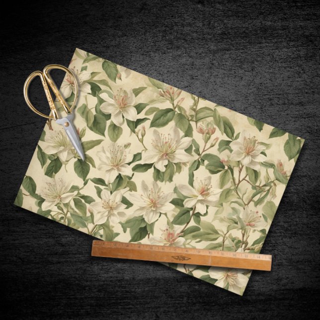 Papel De Seda Vintage Honeysuckle Decoupage (Criador carregado)