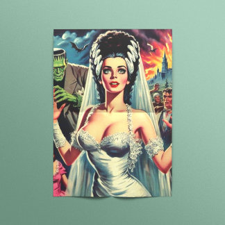 Papel De Seda Vintage Horror Bride