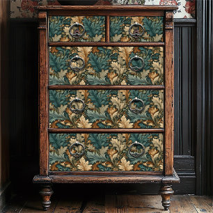Papel De Seda Vintage Jade Floral William Morris Style Folaf