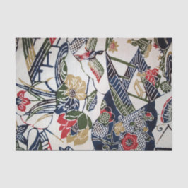 Papel De Seda Vintage Japonês Kimono Textile (Bingata)