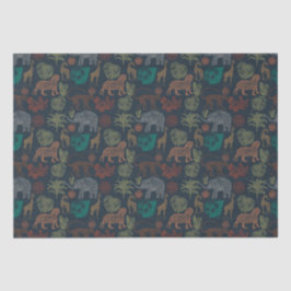 Papel De Seda Vintage Jungle Safari