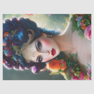 Papel De Seda Vintage Lady Fairy Queen Rosa Flowpage