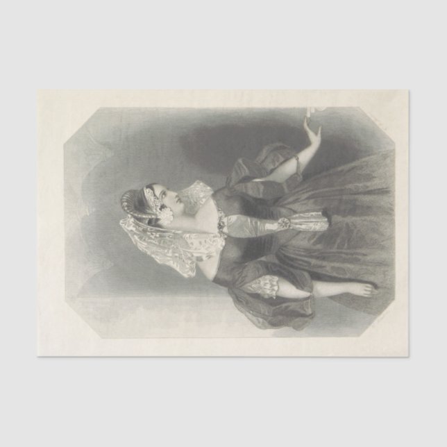 Papel De Seda Vintage Lady Sylvia - Livro Branco (Frente )