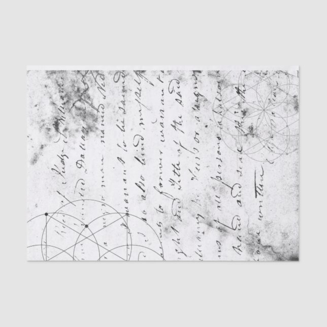 Papel De Seda Vintage - Letra Manuscrita (Frente )