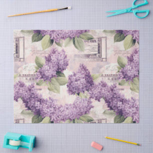 Papel De Seda Vintage Lilac Pattern