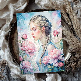 Papel De Seda Vintage loura loura-de-cabeça-de-rosa