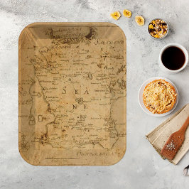 Papel De Seda Vintage Map Junk Diário Ephemera Decoupage