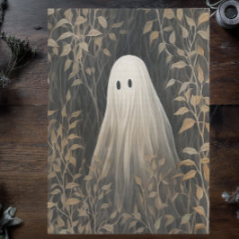 Papel De Seda Vintage Moody Ghost Halloween