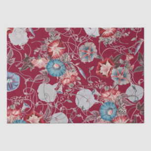 Papel De Seda Vintage Morning Glories Floral Decoupage