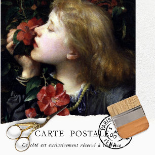 Papel De Seda Vintage Mulher Floral Textura Tecida