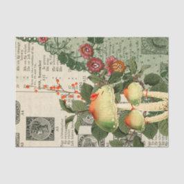 Papel De Seda Vintage Mushroom Ephemera