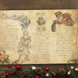 Papel De Seda Vintage Night Before Christmas Collage