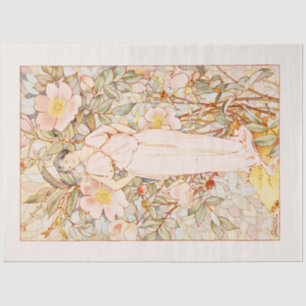 Papel De Seda Vintage Nouveau Fairy histórica