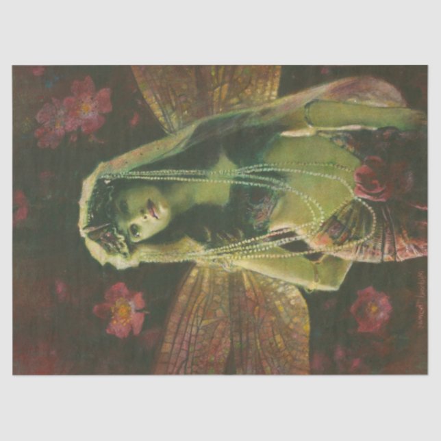 Papel De Seda Vintage Nymph Tissue Paper (Frente )