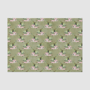 Papel De Seda Vintage Parakeet Floral