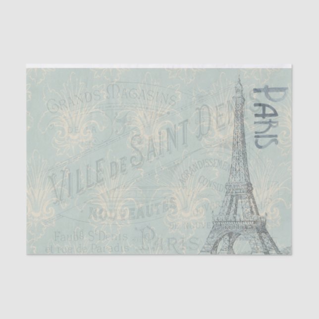 Papel De Seda Vintage Paris (Frente )