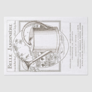 Papel De Seda Vintage Paris Garden Poster pode desligar