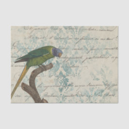Papel De Seda Vintage Parrot