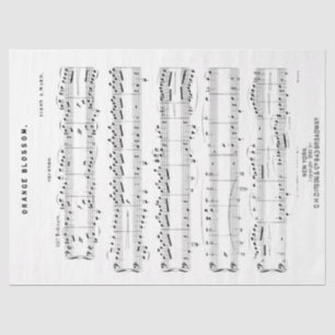 Papel De Seda Vintage Piano Duet Sheet Music Decoupage