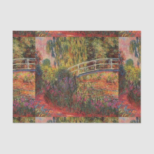 Papel De Seda Vintage - Ponte Japonesa Claude Monet (Frente )