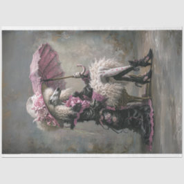 Papel De Seda Vintage - Poodle Padrão Vintage - Desacoplamento