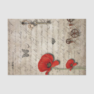 Papel De Seda Vintage Poppy