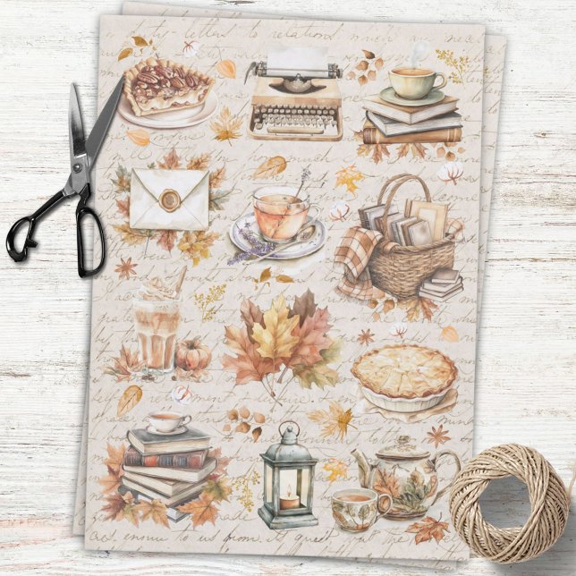 Papel De Seda Vintage Queda Autumn Antiquaestic Decoupage (In situ)