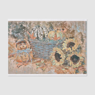 Papel De Seda Vintage Queda Bombas caem cores aquarela