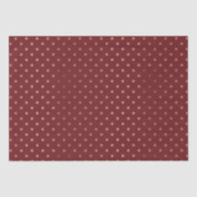 Vintage Red Holiday Flocos de neve Dourados Flocos