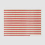 Papel De Seda Vintage Red Strited Christmas Tissue Paper (Papel<br><div class="desc">Padrão listrado da vinheta com listras vermelhas e esbranquiçadas. Excelente para Natal e aniversários ou qualquer ocasião que exija um toque clássico.</div>