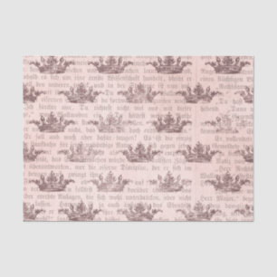 Papel De Seda Vintage Regal Typografia