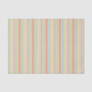 Papel De Seda Vintage Retro Pastel Orange Teal Beige Strike