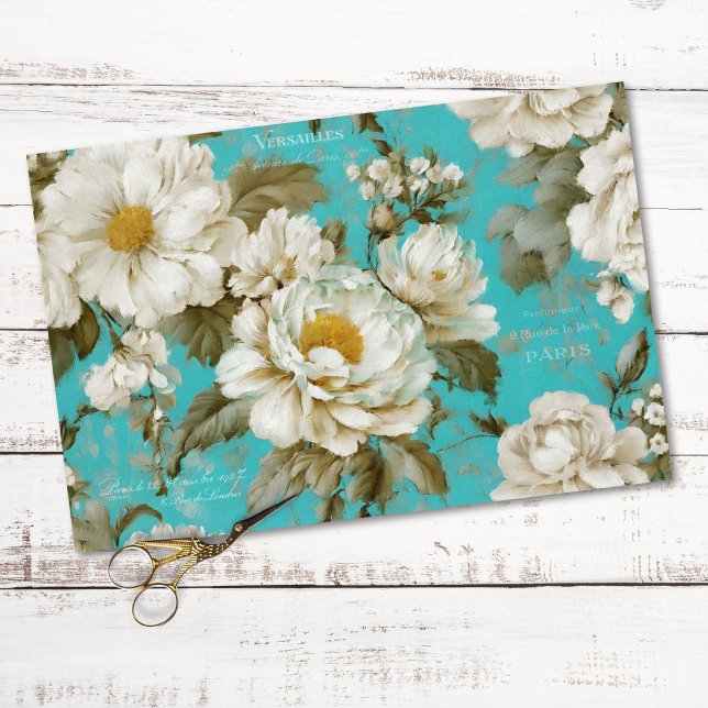 Papel De Seda Vintage Rustic Floral Decoupage (Criador carregado)