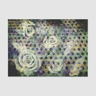 Papel De Seda Vintage Rusty Rosa e Angel Wing Tissue Paper