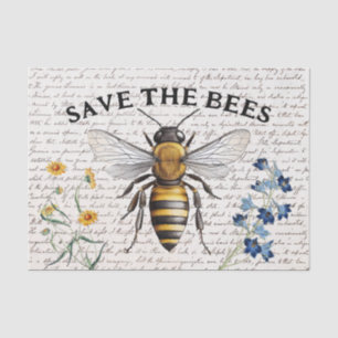 Papel De Seda Vintage Salvar a página de Dissociação de Flores d