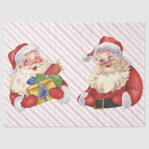 Papel De Seda Vintage Santa Clause Decoupage de Natal