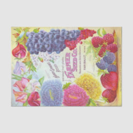 Papel De Seda Vintage Seed Catalog Farmer Seed Company