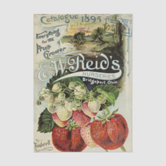 Papel De Seda Vintage Seed Catalog, Reid's Nurseries, 1895