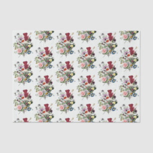 Papel De Seda Vintage Selvagens Coloridas Elegante