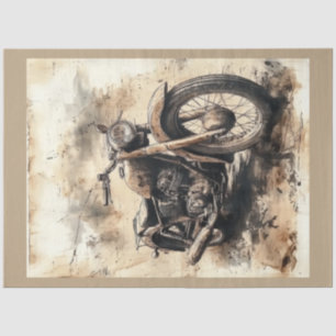 Papel De Seda Vintage Série Motocicleta Design nº 7