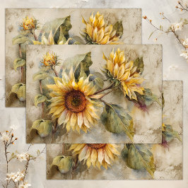 PAPEL DE SEDA VINTAGE SFLOWERS FLORAL DECOUPAMENTO