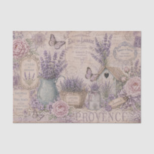 Papel De Seda Vintage Shabby Chic Provence Francês Lavanda