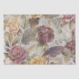 Papel De Seda Vintage Shabby Muted Natural Colors and Tone Rosas