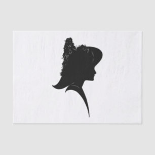 Papel De Seda Vintage Silhouette Woman in Hat