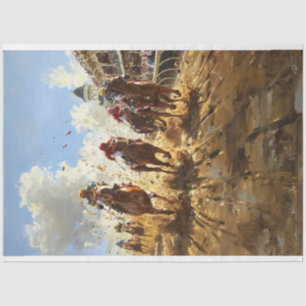Papel De Seda Vintage Style Painting Kentucky Derby Decoupage